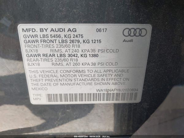 2018 AUDI Q5
