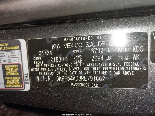 2024 KIA FORTE GT-LINE