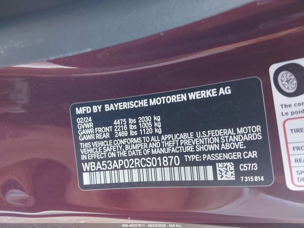 2024 BMW 430I