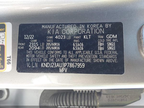 2023 KIA SOUL LX