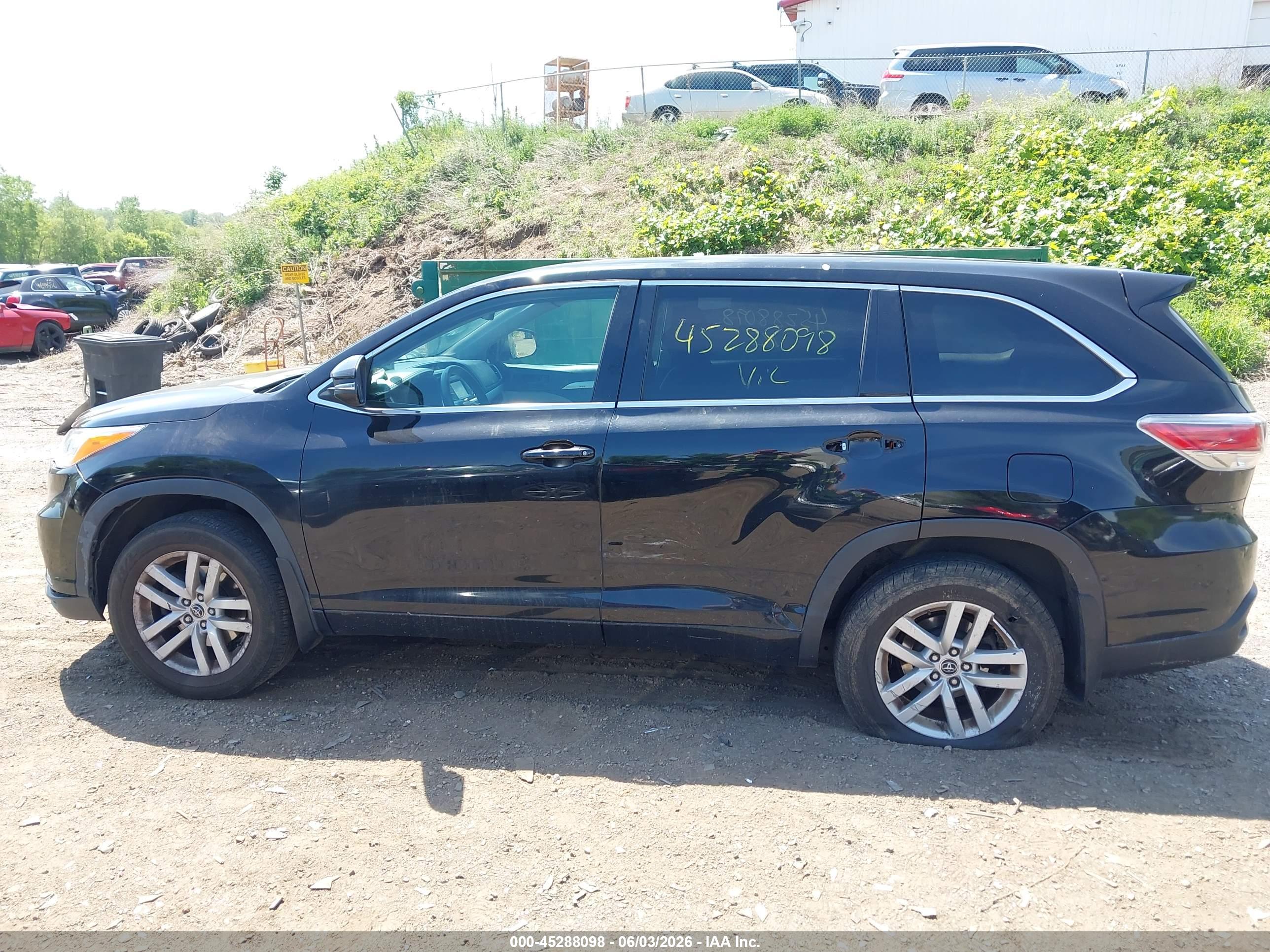 2016 TOYOTA HIGHLANDER LE V6