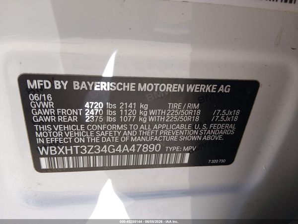 2016 BMW X1 XDRIVE28I