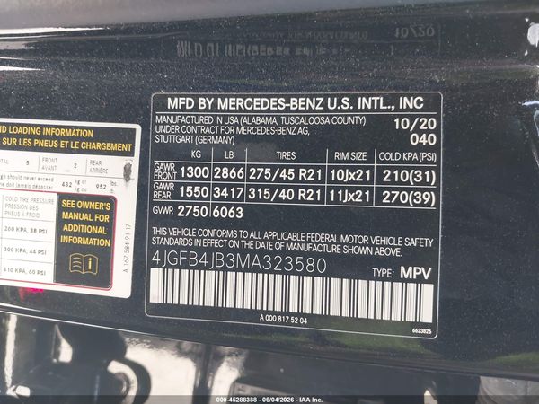 2021 MERCEDES-BENZ GLE 350 GLE350