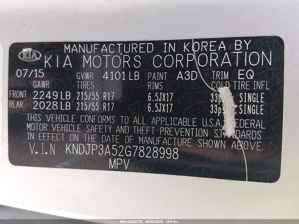 2016 KIA SOUL +