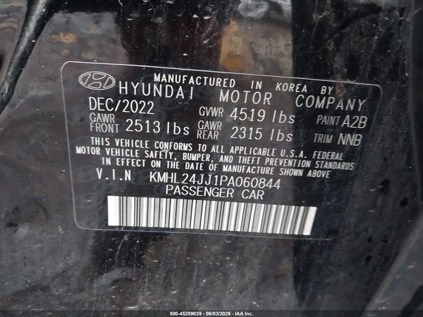 2023 HYUNDAI SONATA HYBRID BLUE