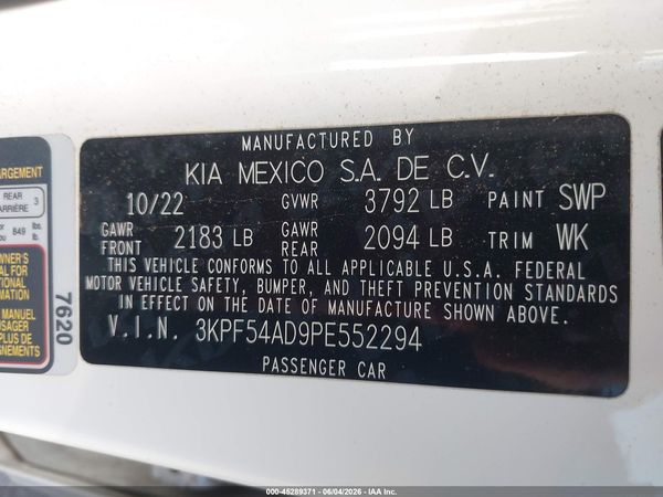 2023 KIA FORTE GT-LINE