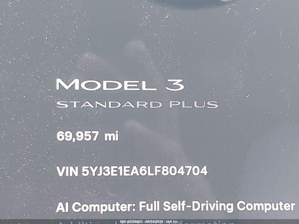 2020 TESLA MODEL 3