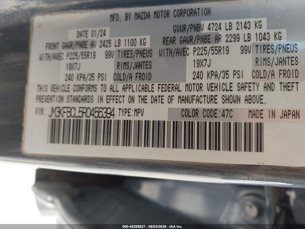 2024 MAZDA CX-5 2.5 S CARBON EDITION