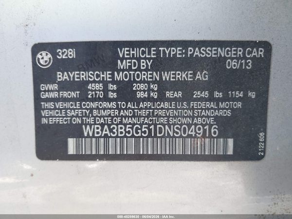 2013 BMW 328I XDRIVE