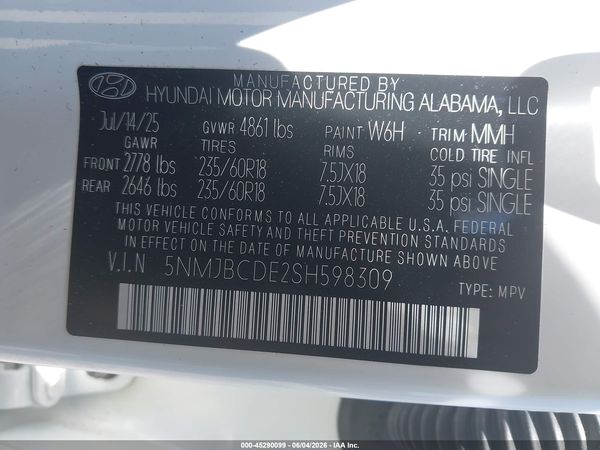 2025 HYUNDAI TUCSON SEL