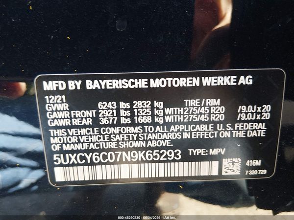 2022 BMW X6 XDRIVE40I