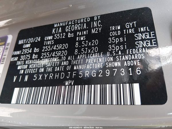 2024 KIA SORENTO X-LINE EX