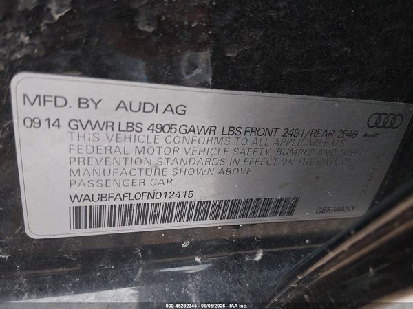 2015 AUDI A4 2.0T PREMIUM