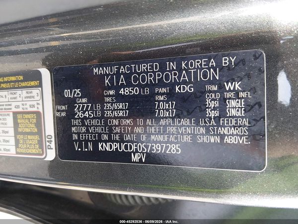 2025 KIA SPORTAGE LX