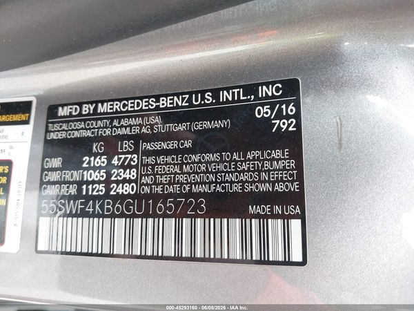 2016 MERCEDES-BENZ C 300 SPORT 4MATIC
