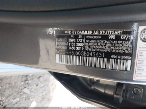 2016 MERCEDES-BENZ E 350 4MATIC