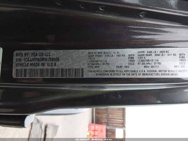 2021 JEEP WRANGLER 4XE UNLIMITED RUBICON 4X4