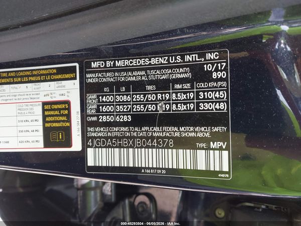 2018 MERCEDES-BENZ GLE 350 4MATIC