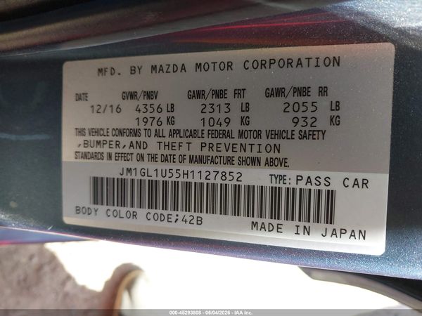 2017 MAZDA MAZDA6 SPORT