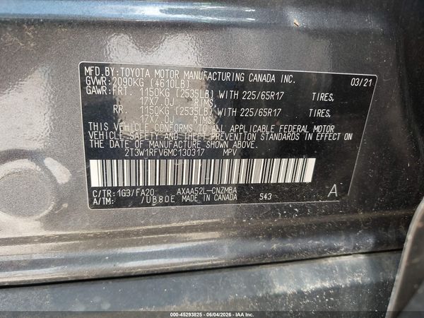 2021 TOYOTA RAV4 XLE