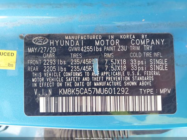 2021 HYUNDAI KONA ULTIMATE
