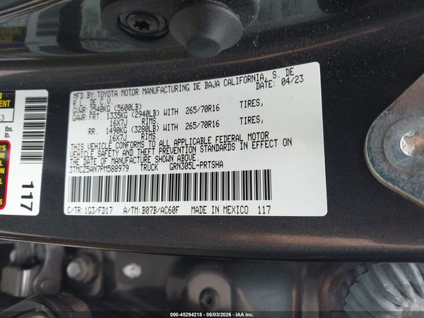 2023 TOYOTA TACOMA TRD OFF ROAD
