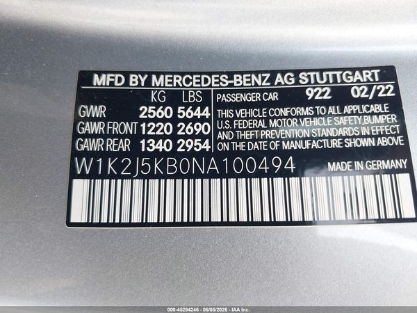 2022 MERCEDES-BENZ CLS 450 COUPE 4MATIC