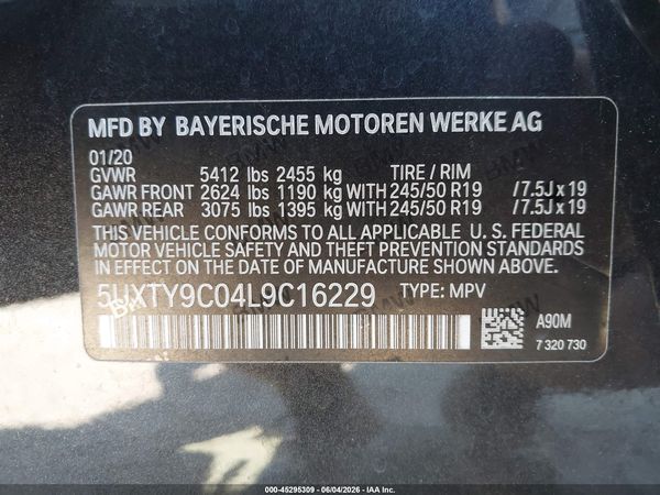 2020 BMW X3 M40I