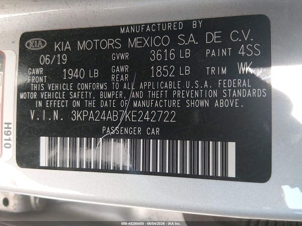 2019 KIA RIO LX