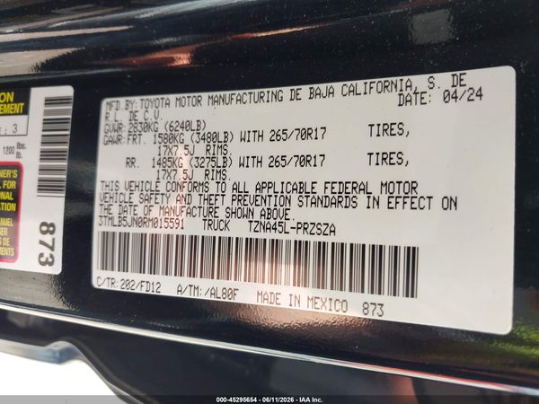 2024 TOYOTA TACOMA TRD OFF ROAD