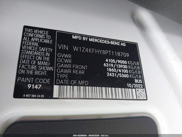 2023 MERCEDES-BENZ SPRINTER 2500