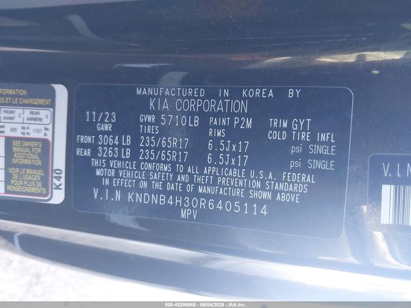 2024 KIA CARNIVAL MPV LX