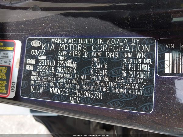 2017 KIA NIRO EX