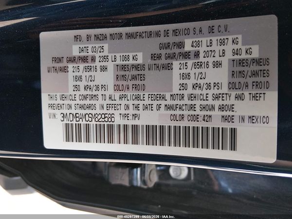 2025 MAZDA CX-30 2.5 S