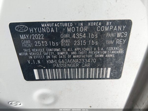 2022 HYUNDAI SONATA SEL
