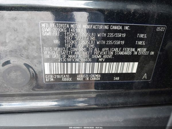 2022 TOYOTA RAV4 XLE PREMIUM