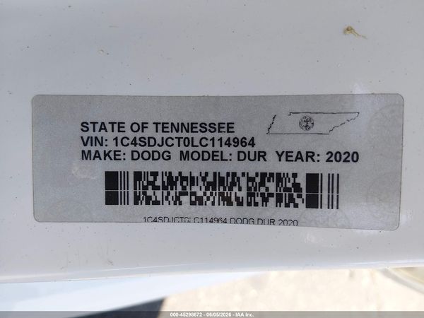 2020 DODGE DURANGO R/T
