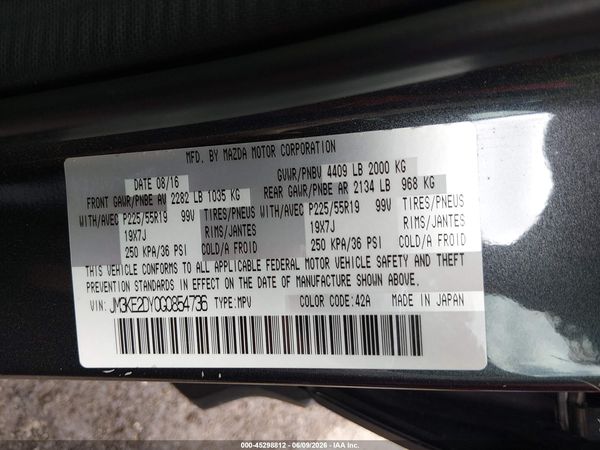 2016 MAZDA CX-5 GRAND TOURING