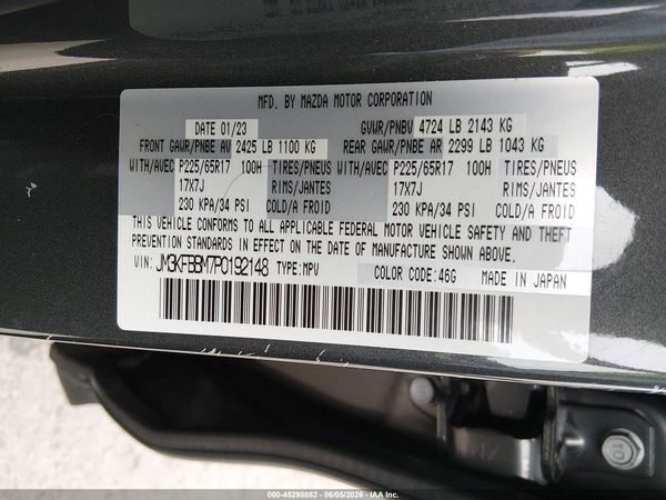 2023 MAZDA CX-5 2.5 S SELECT