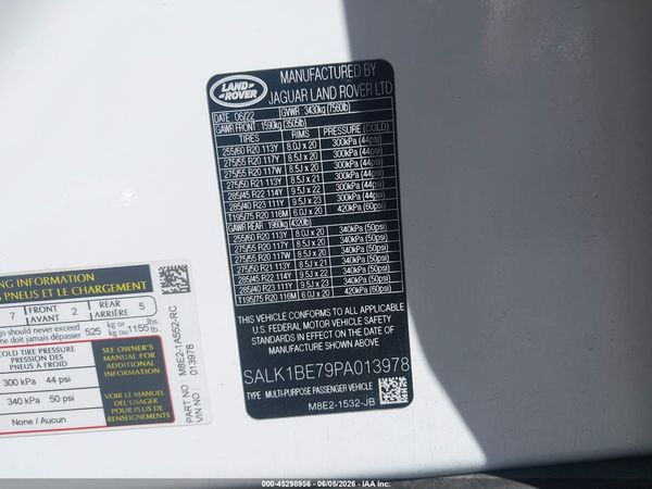 2023 LAND ROVER RANGE ROVER Autobiography