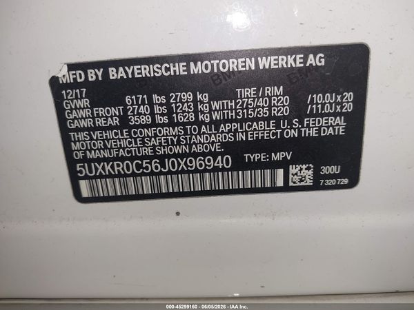 2018 BMW X5 XDRIVE35I