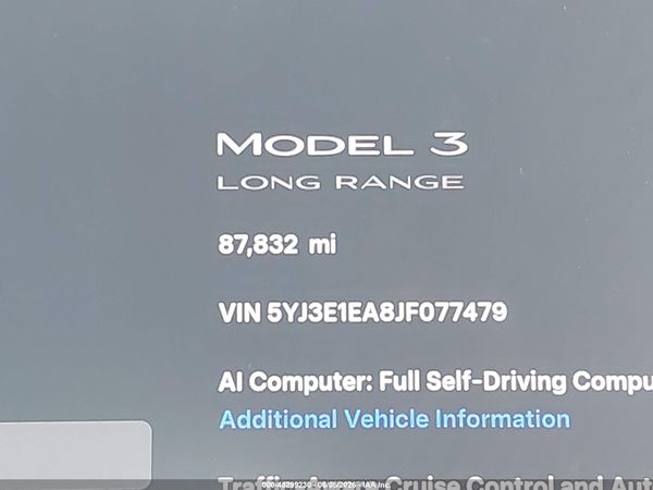 2018 TESLA MODEL 3 LONG RANGE/MID RANGE