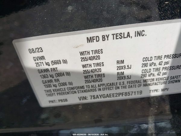 2023 TESLA MODEL Y