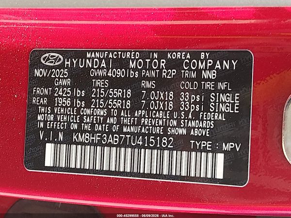 2026 HYUNDAI KONA SEL SPORT