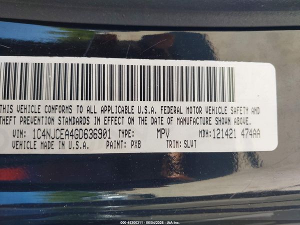 2016 JEEP COMPASS HIGH ALTITUDE EDITION