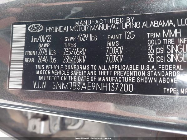 2022 HYUNDAI TUCSON SEL