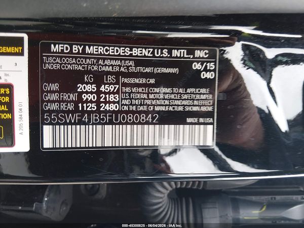 2015 MERCEDES-BENZ C 300 SPORT
