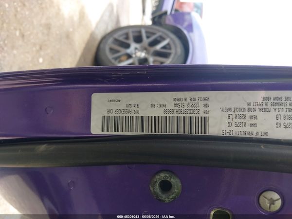 2016 DODGE CHALLENGER R/T PLUS SHAKER