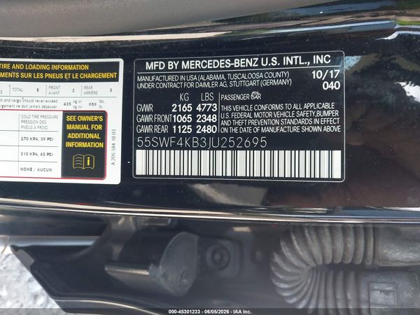 2018 MERCEDES-BENZ C 300 4MATIC