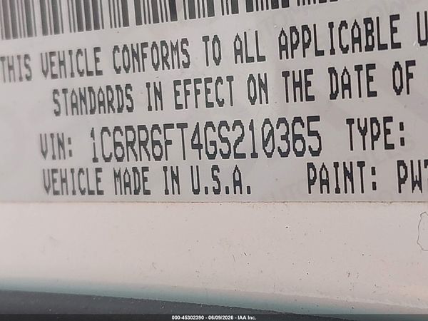 2016 RAM 1500 TRADESMAN